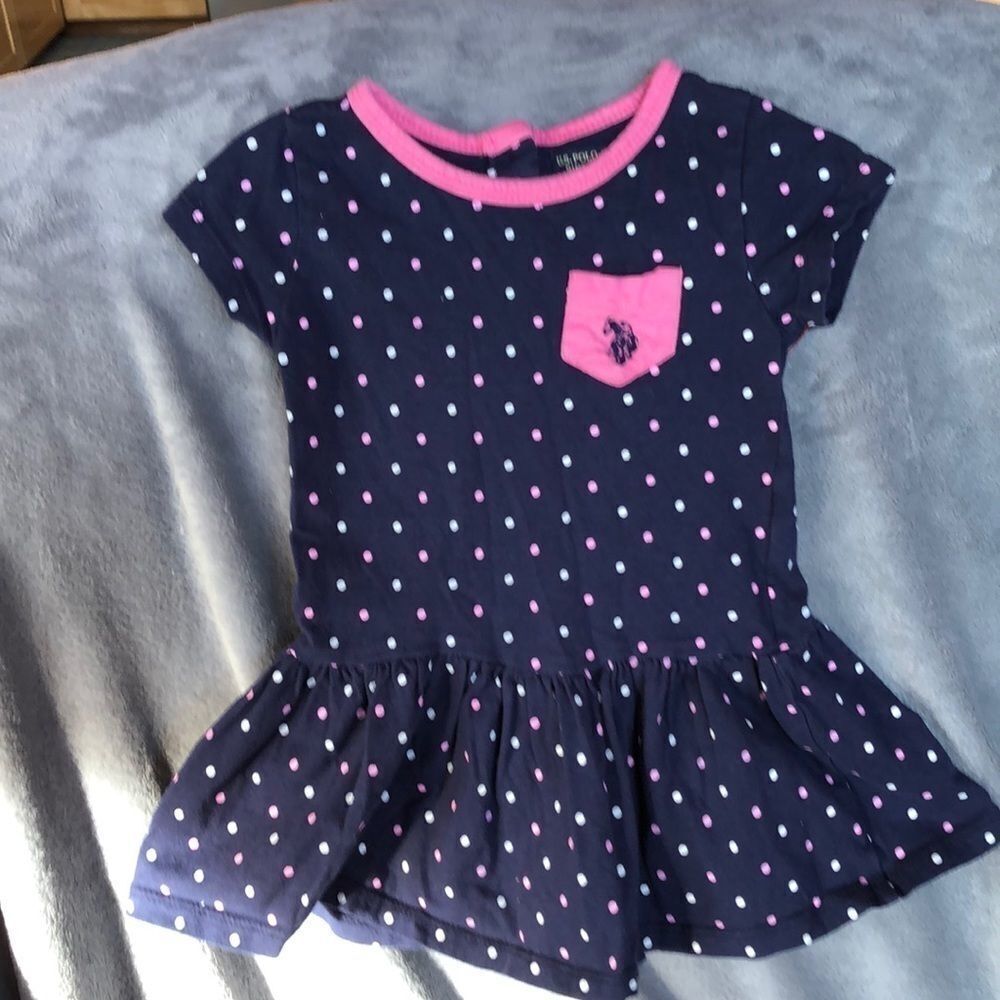 Great condition Girls 2T Polo Polka Dot dress